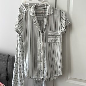 Ugg Rosen Striped Pajama Set (Green)